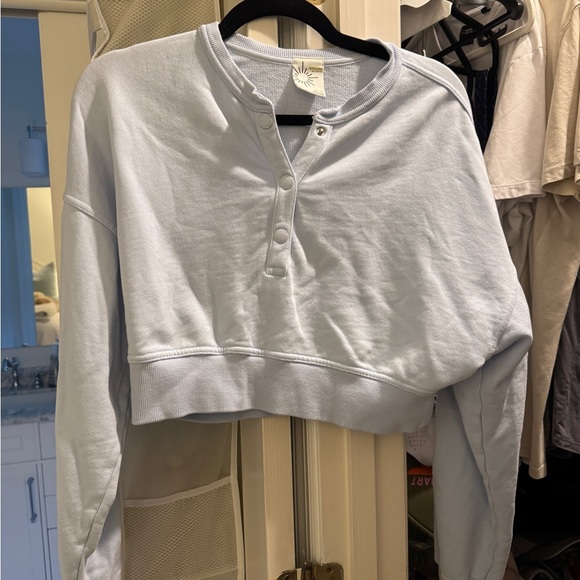 Light Blue Henley AERIE - Picture 1 of 3